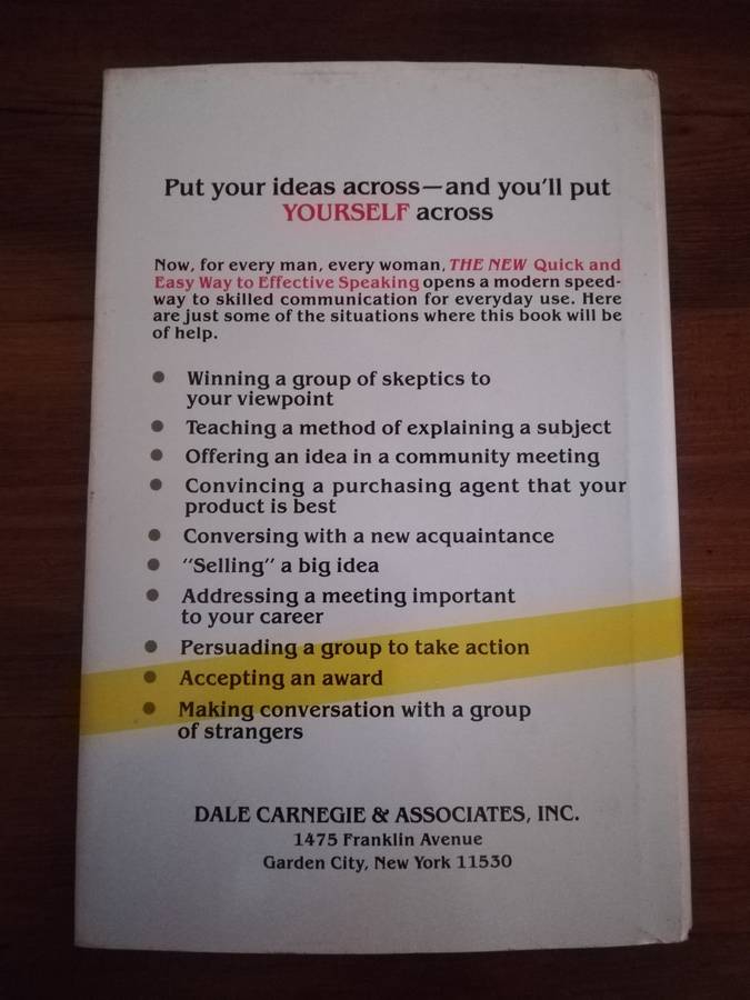 The Quick and Easy Way to Effective Public Speaking (Dale Carnegie)