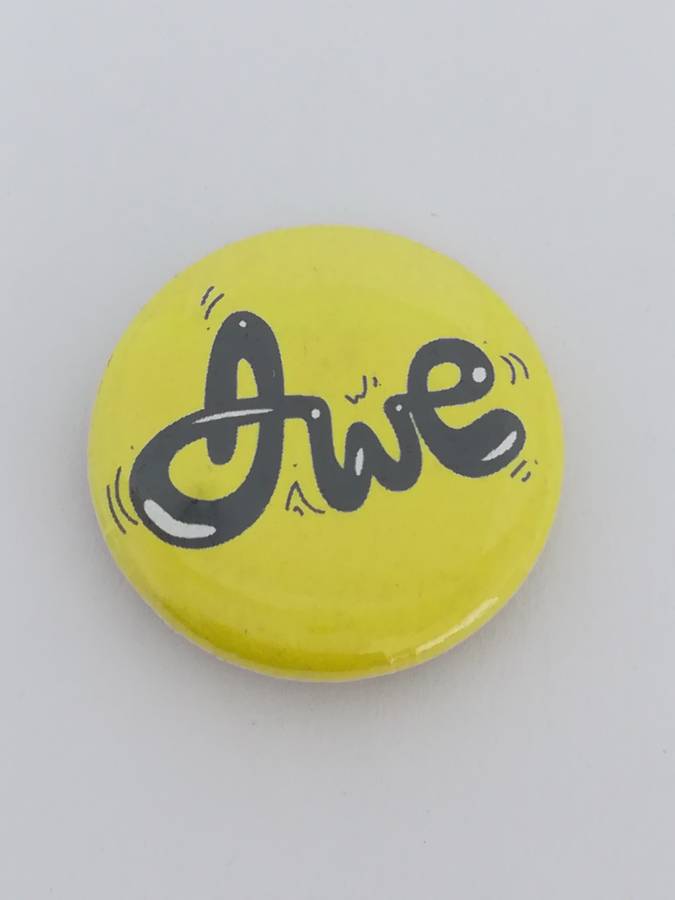 Pin Badge: 'Awe' (Small)