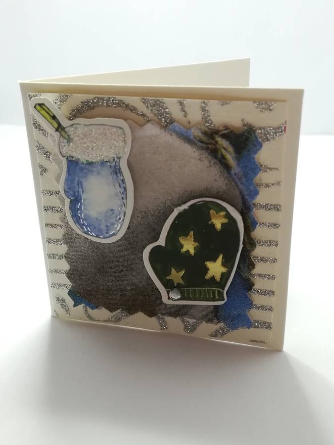 Christmas Greeting Card - 3-Dimensional Art Card - Style 10