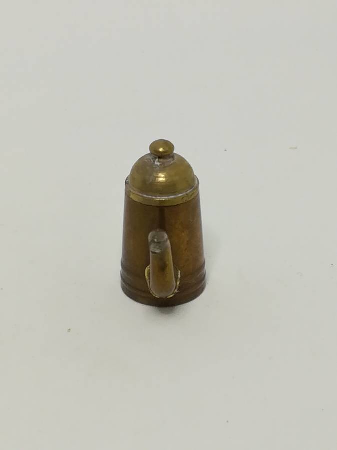 Miniature Brass Coffee Pot (Miniature, suitable for printer's tray)