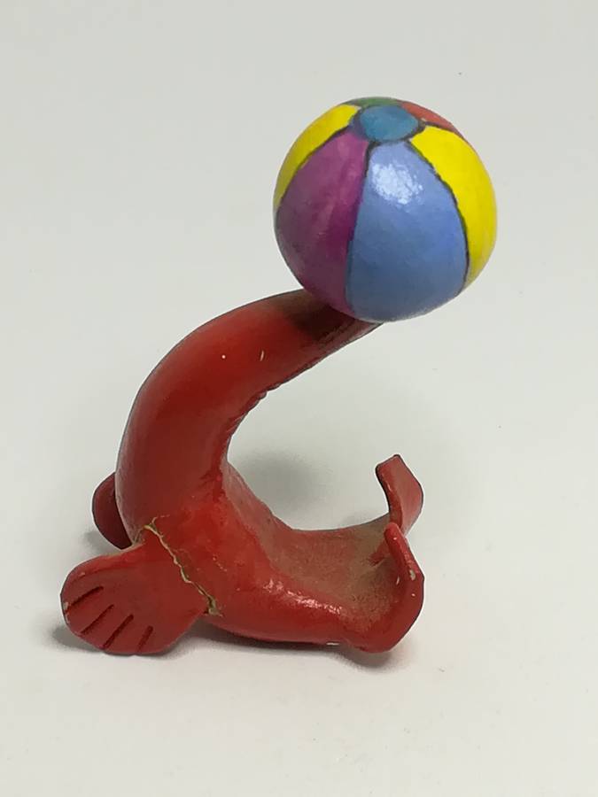 Miniature Red Seal Playing Ball (Miniature, suitable for printer's tray)