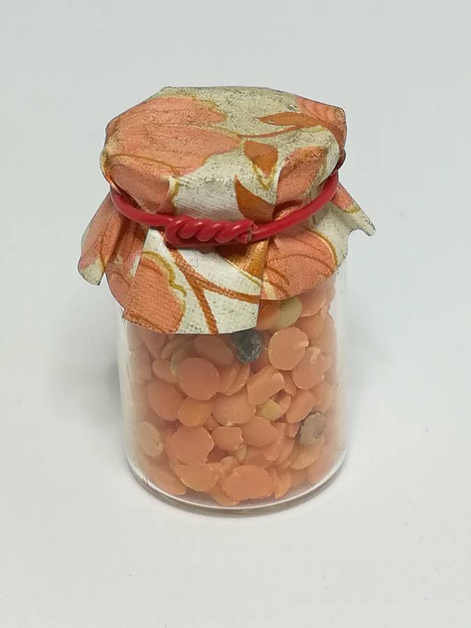 Miniature Bottle Lentils (Miniature, suitable for printer's tray)