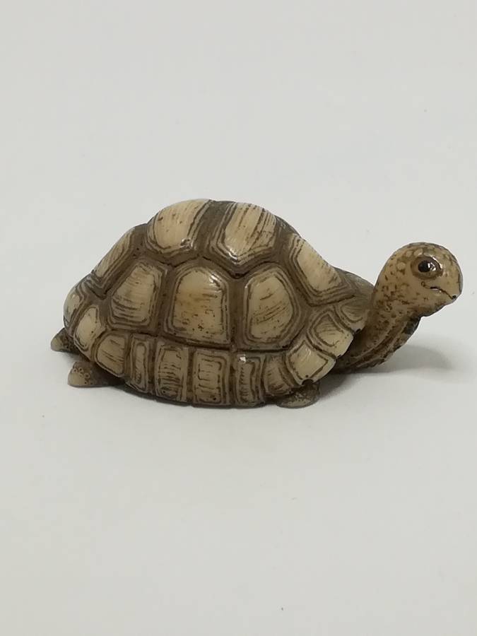 Miniature Cream & Brown Tortoise - Design 2 (Miniature, suitable for printer's tray)