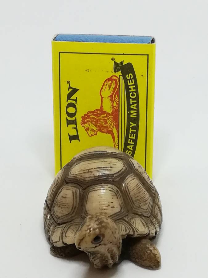 Miniature Cream & Brown Tortoise - Design 2 (Miniature, suitable for printer's tray)
