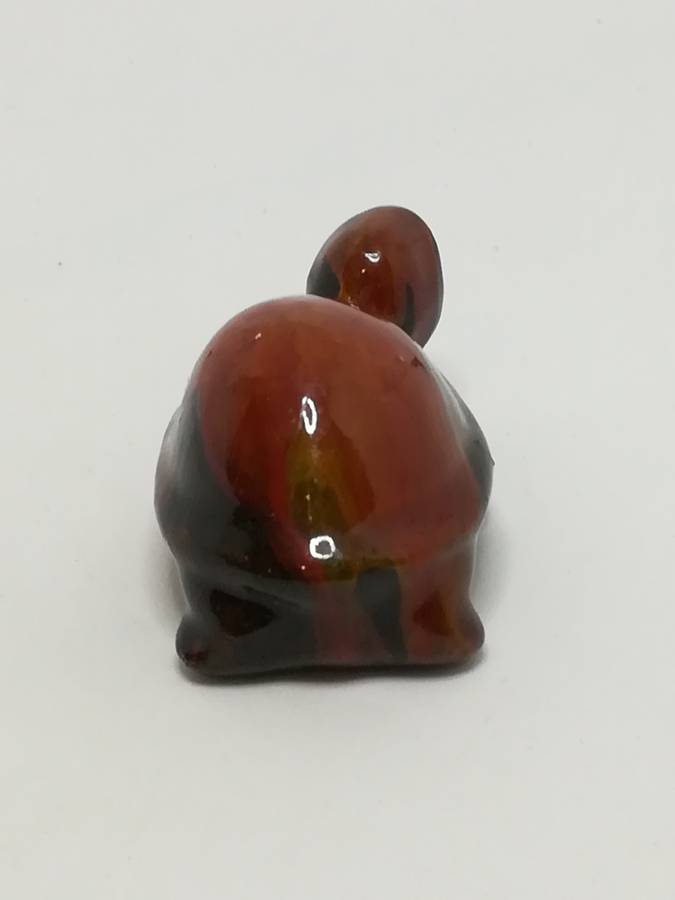 Miniature Abstract Coloured Glazed Clay Tortoise (Miniature, suitable for printer's tray)