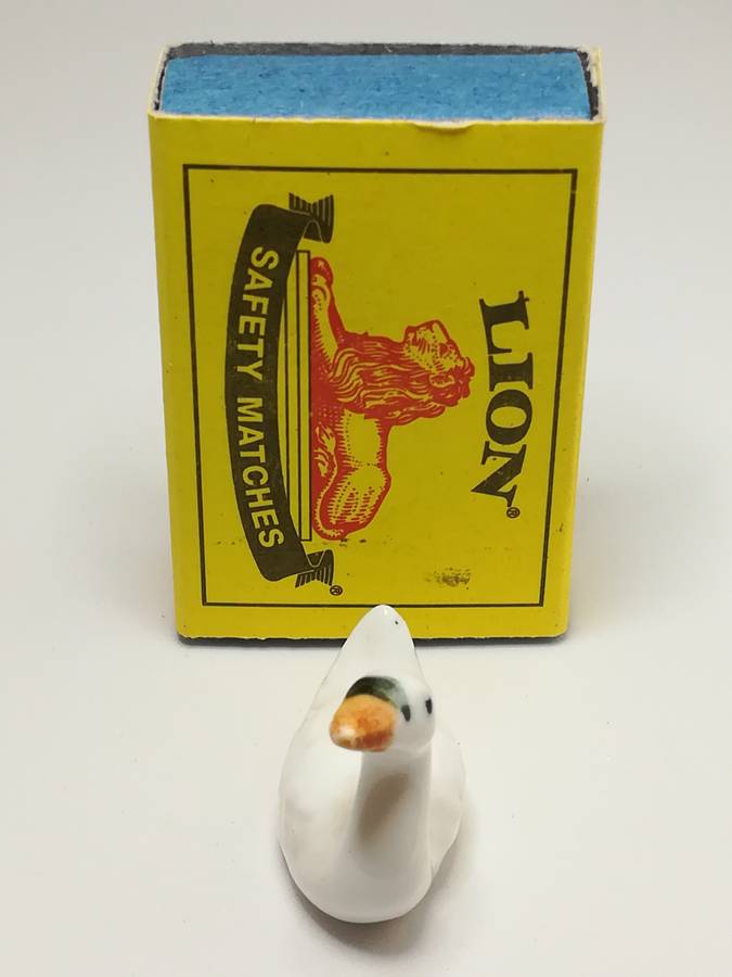 Miniature Porcelain White Duck (Miniature, suitable for printer's tray)