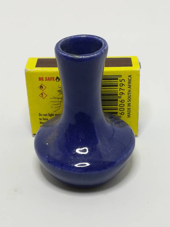 Miniature Blue Ceramic Vase (Miniature, suitable for printer's tray)