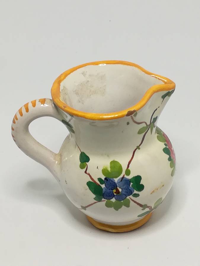 Miniature Ceramic Milk Jug (for Printer's Tray/Dollhouse)