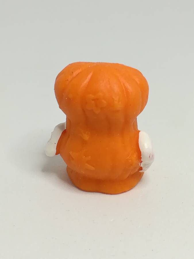 Miniature Orange & White Pencil Popper Halloween Pumpkin (Miniature, suitable for printer's tray)