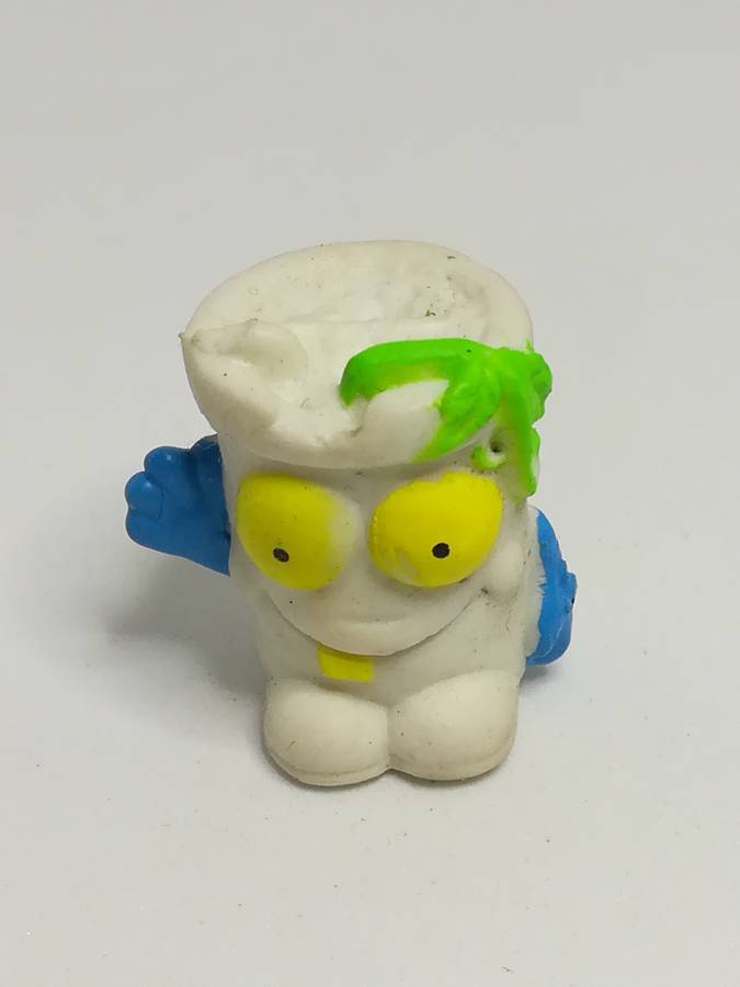 Miniature White Pencil Popper Green Hair, Blue Arms, Yellow Tooth & Eye (Miniature, suitable for ...