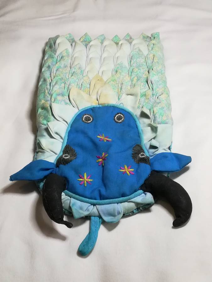 Blue & Black Cow Oven Glove