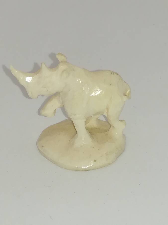 Miniature Cream Rhino (Miniature, suitable for printer's tray)