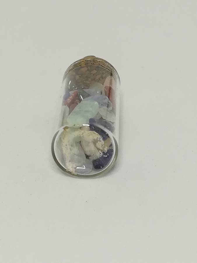 Miniature Bottle Colourful Pebbles (Miniature, suitable for printer's tray)