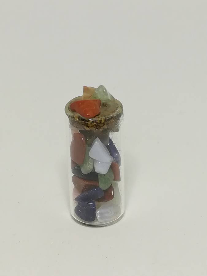 Miniature Bottle Colourful Pebbles (Miniature, suitable for printer's tray)