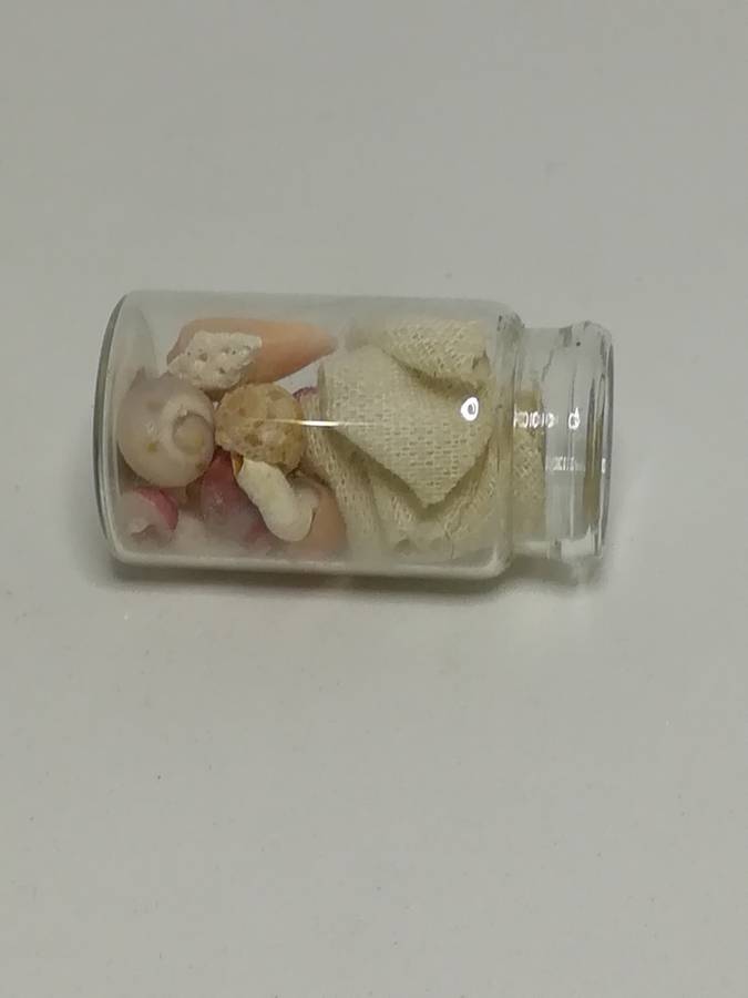 Miniature Bottle Colourful Shells (Miniature, suitable for printer's tray)