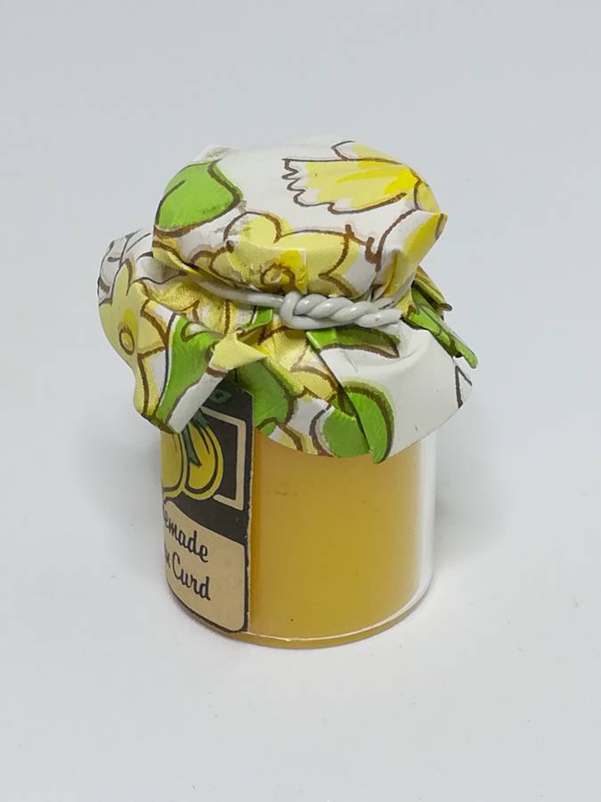 Miniature Bottle Homemade Lemon Curd (Miniature, suitable for printer's tray)