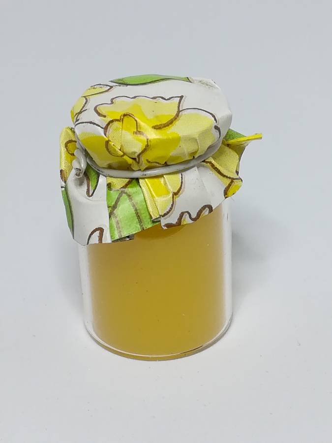 Miniature Bottle Homemade Lemon Curd (Miniature, suitable for printer's tray)