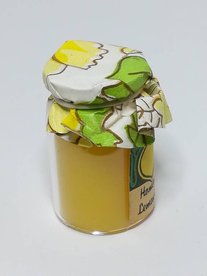 Miniature Bottle Homemade Lemon Curd (Miniature, suitable for printer's tray)