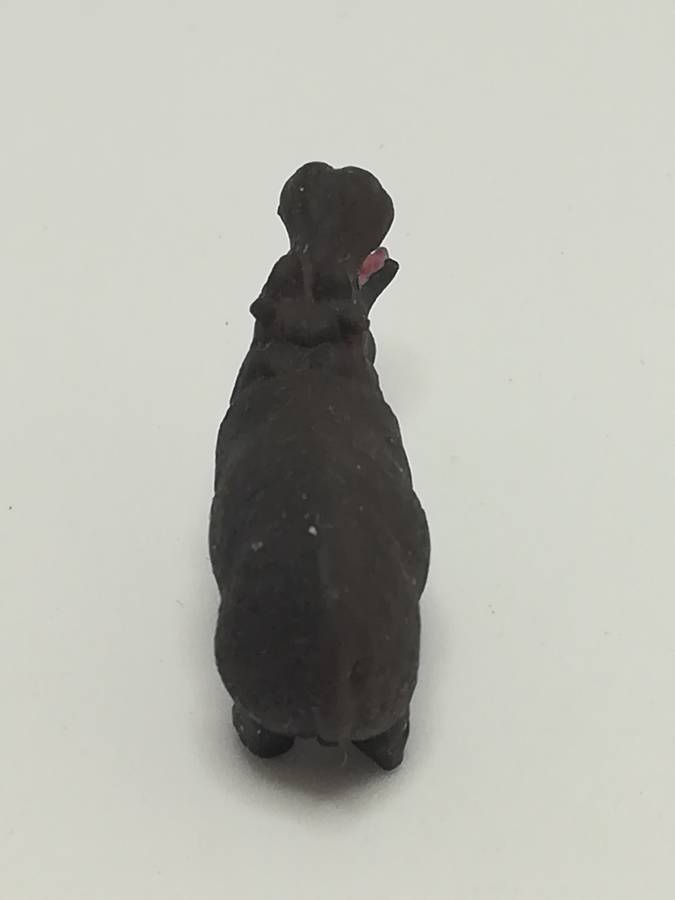 Miniature Dark Gray & Pink Hippopotamus (Miniature, suitable for printer's tray)