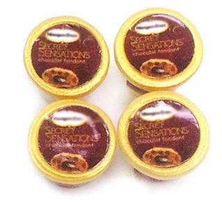 Miniature Chocolate Ice Cream Set of 4 (Miniature, suitable for printer's tray)