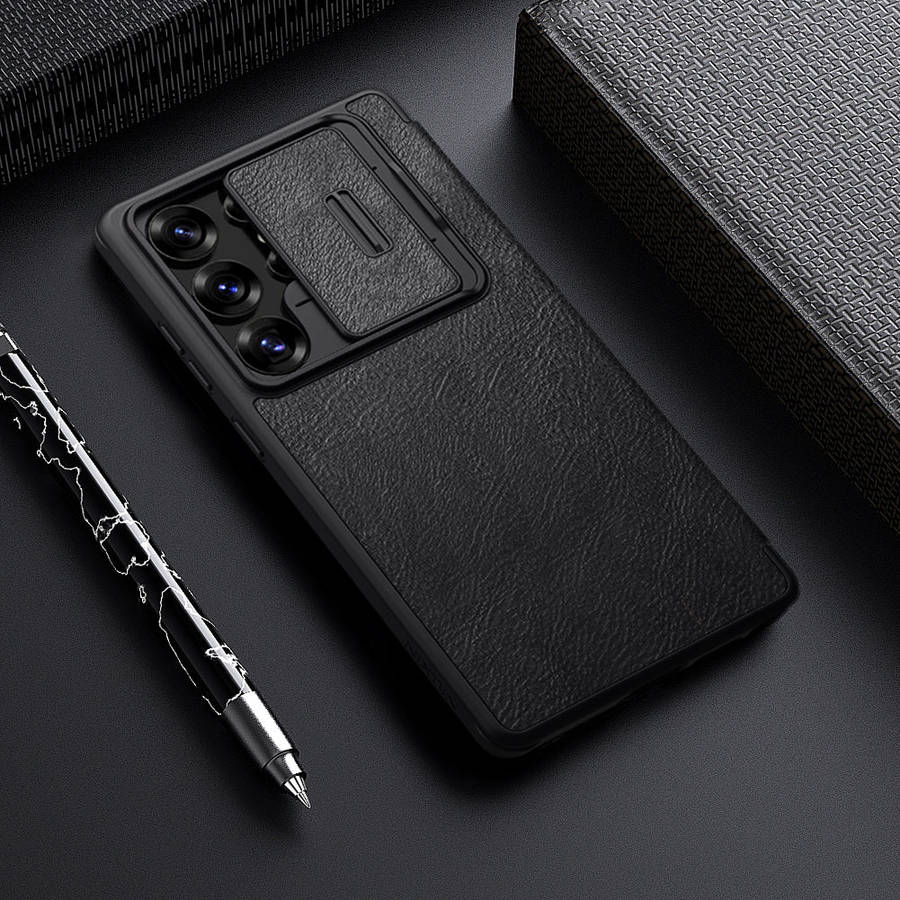 Nillkin Samsung Galaxy S25 Ultra Qin Pro Leather Cover Shockproof Case