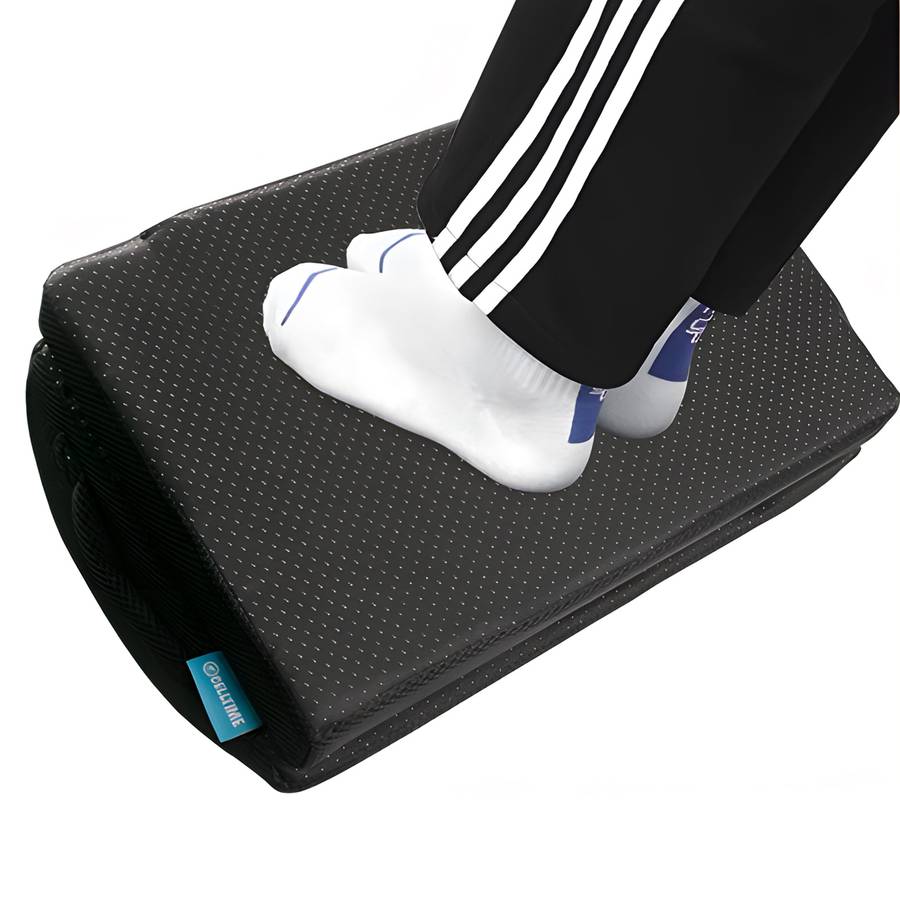 CellTime Height Adjustable Ergonomic Memory Foam Under Desk Footrest