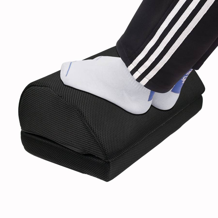CellTime Height Adjustable Ergonomic Memory Foam Under Desk Footrest