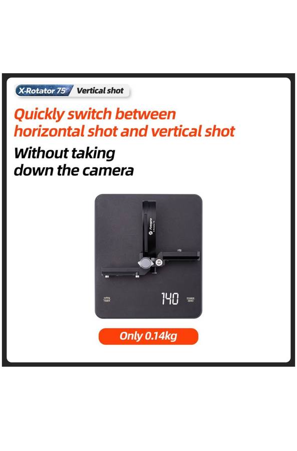 Fotopro Camera Collar Rotator Attachment for Tripod Stand - X-Rotator 75