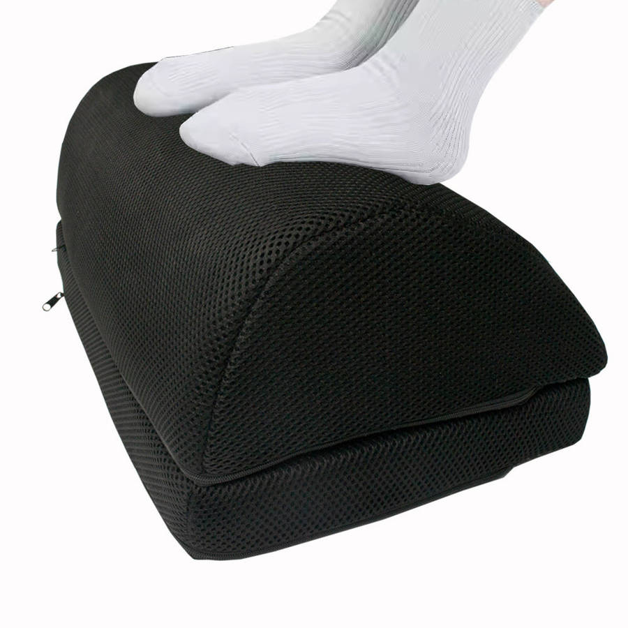 CellTime Height Adjustable Ergonomic Memory Foam Under Desk Footrest