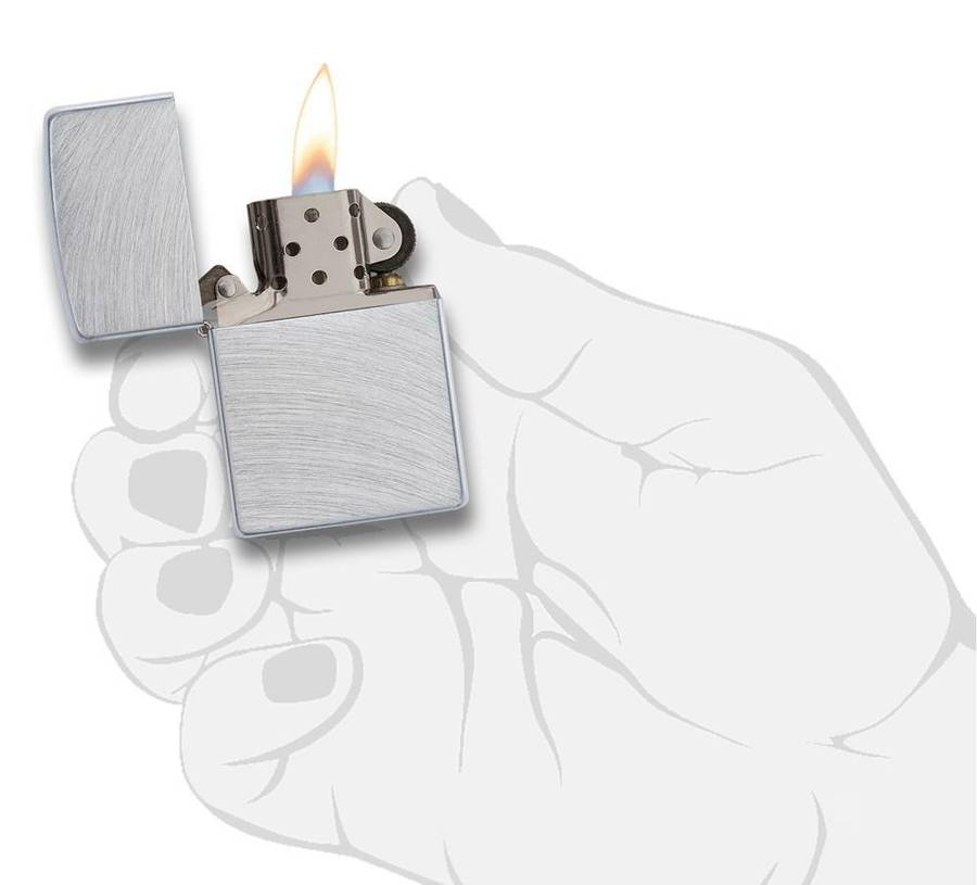Zippo Lighter - Reg Chrome Arch Lighter