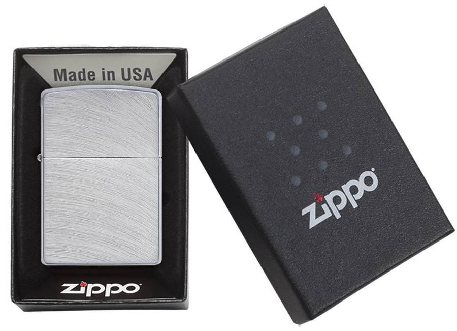 Zippo Lighter - Reg Chrome Arch Lighter