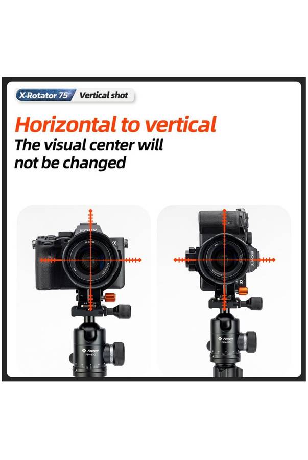 Fotopro Camera Collar Rotator Attachment for Tripod Stand - X-Rotator 75