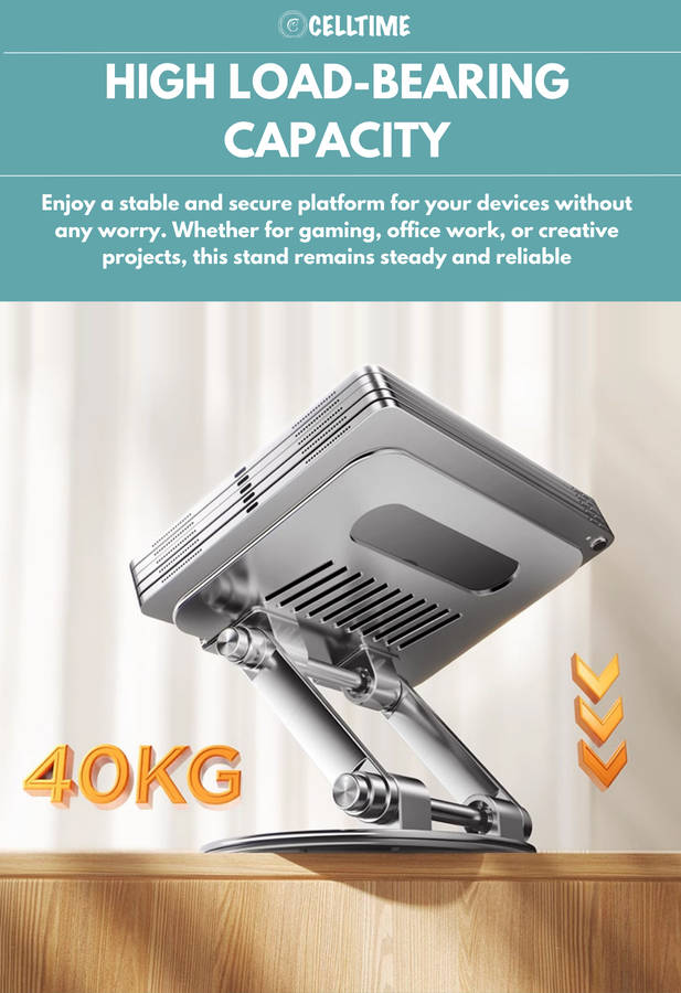 CellTime Ergonomic 360 Rotatable Adjustable Aluminium Laptop Stand