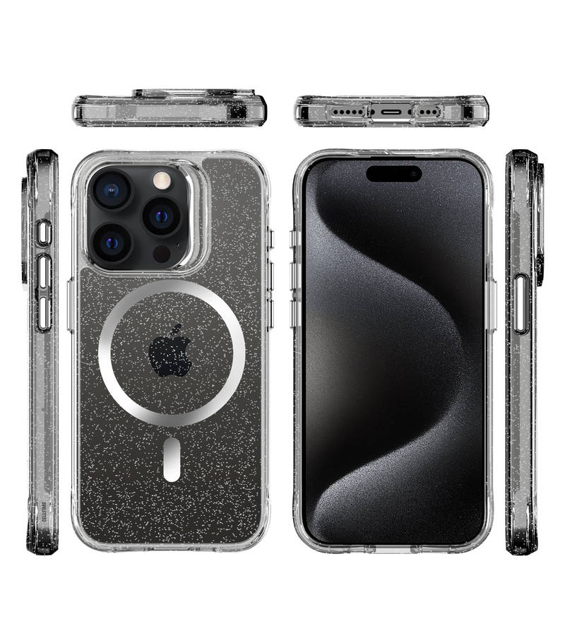 CellTime Pure Glitter MagSafe Cover Compatible with iPhone 15 Pro / 15 Pro Max Case