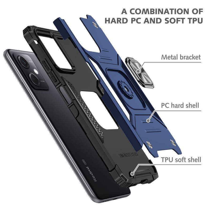 CellTime Shockproof Kemeng Armor Kickstand Cover For Redmi Note 12