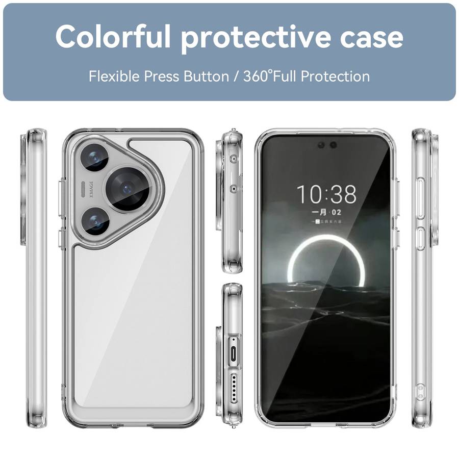 Huawei P70 Pro Candy Clear Case Shockproof Cover