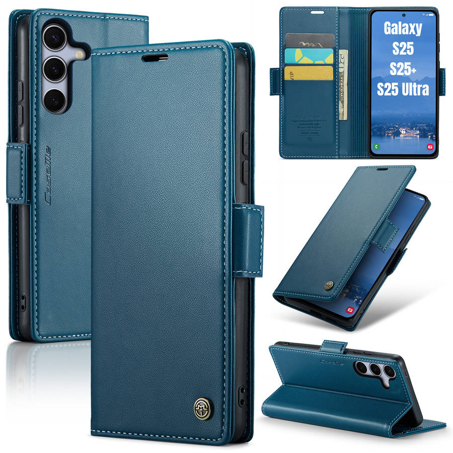 Retro Flip Leather Wallet Cover for Samsung Galaxy S25/S25 Plus/S25 Ultra