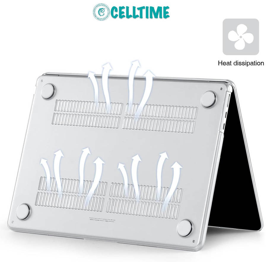 CellTime Clear Case Compatible with MacBook Air 13-inch (M5) 2026 Cover