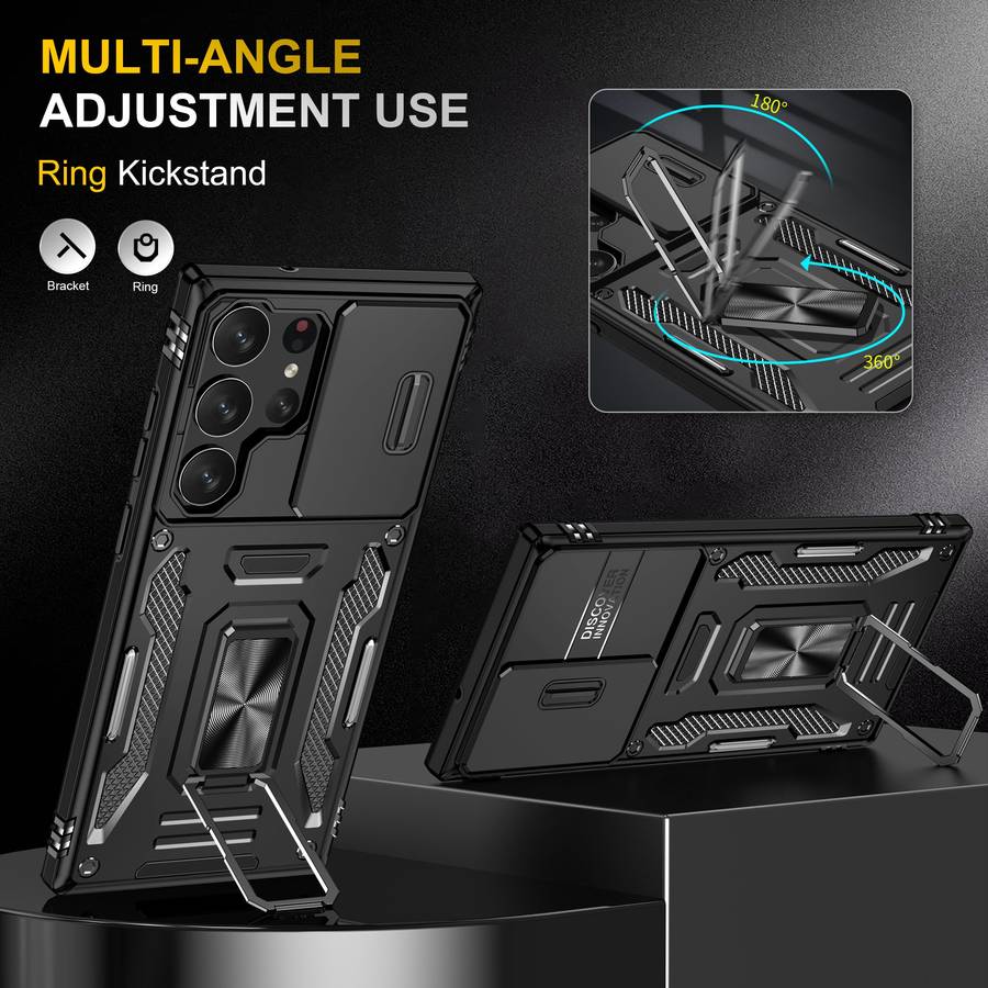 Kejiang Camshield Cover for Samsung Galaxy S24/S24 Plus/S24 Ultra Case