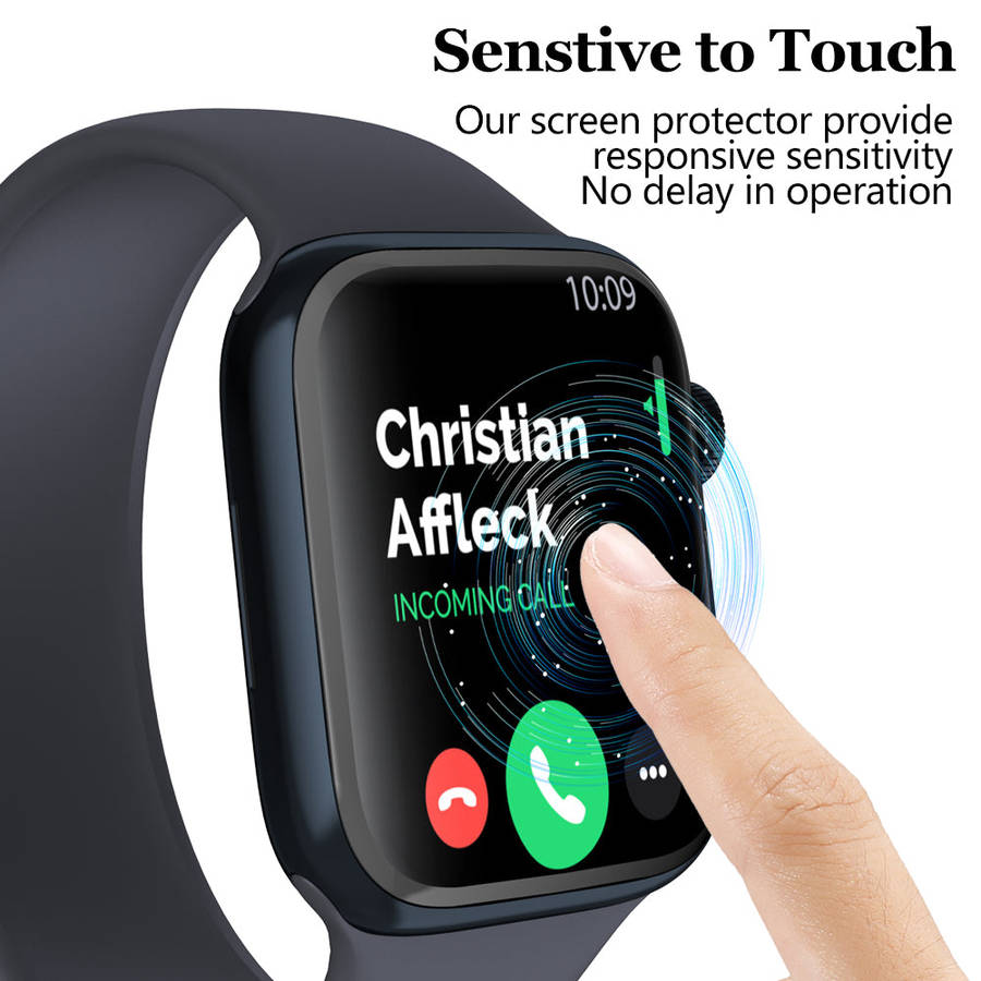 Apple Watch 45mm Tempered Fiber Glass Screen Guard - 2 Pack