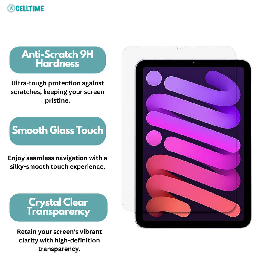 iPad Mini 7 (8.3") (A17 Pro) Tempered Glass Screen Guard