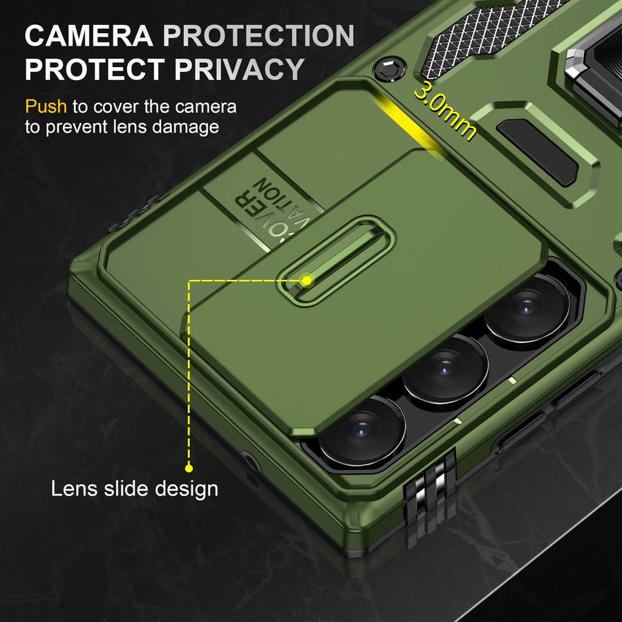 Kejiang Camshield Cover for Samsung Galaxy S24/S24 Plus/S24 Ultra Case