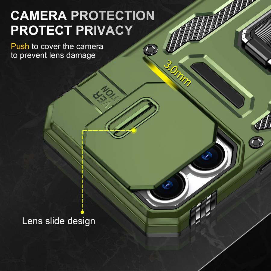 Kejiang Camshield Cover iPhone 16 Pro/ 16 Pro Max Shockproof Case