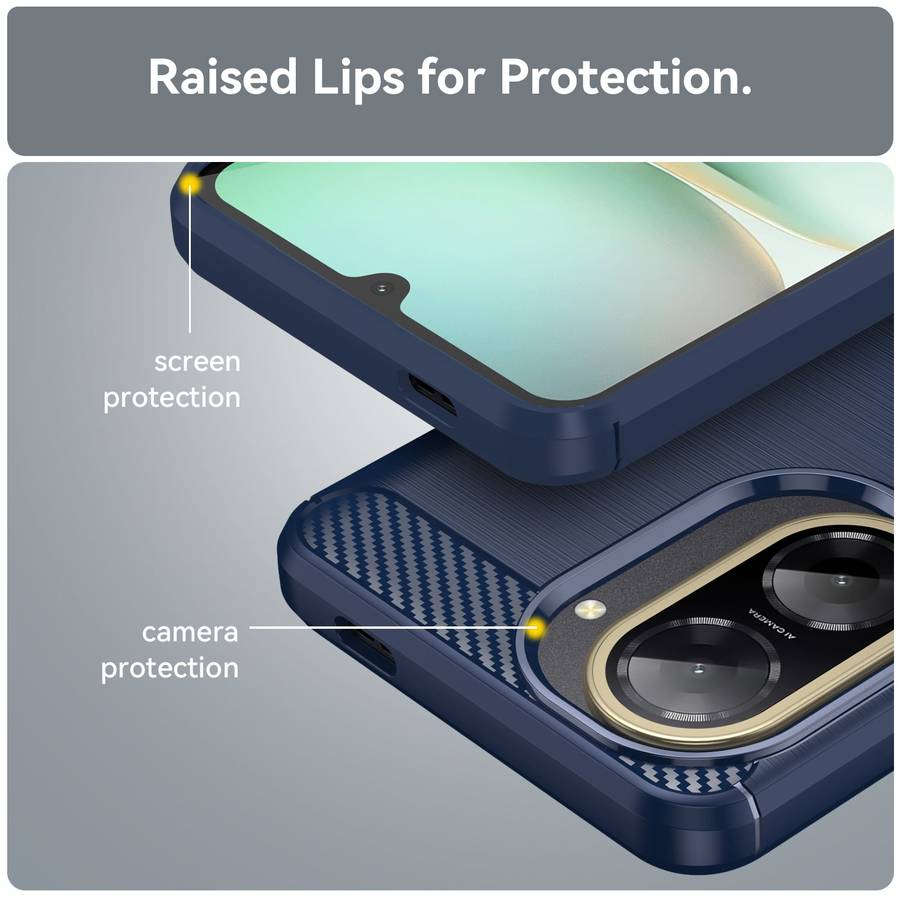 CellTime Case Compatible with Redmi A5 Carbon Fiber Design Shockproof Cover