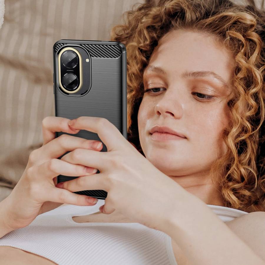 CellTime Case Compatible with Redmi A5 Carbon Fiber Design Shockproof Cover