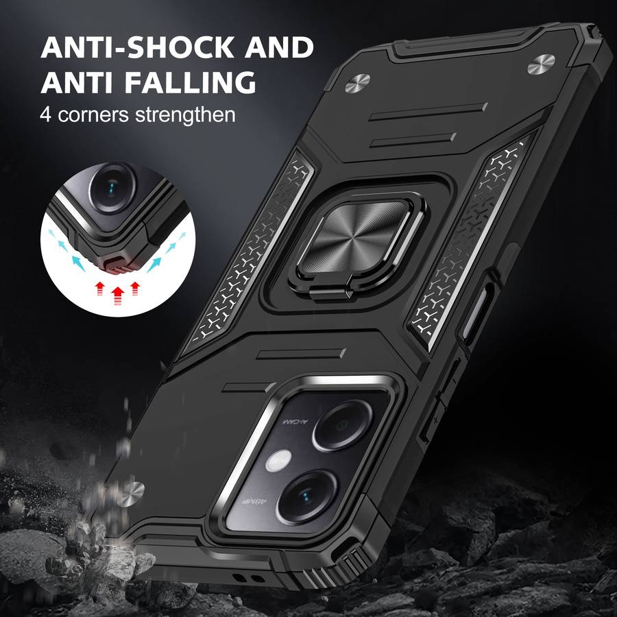 CellTime Shockproof Kemeng Armor Kickstand Cover For Redmi Note 12