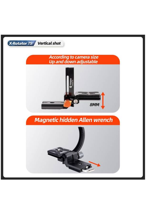 Fotopro Camera Collar Rotator Attachment for Tripod Stand - X-Rotator 75
