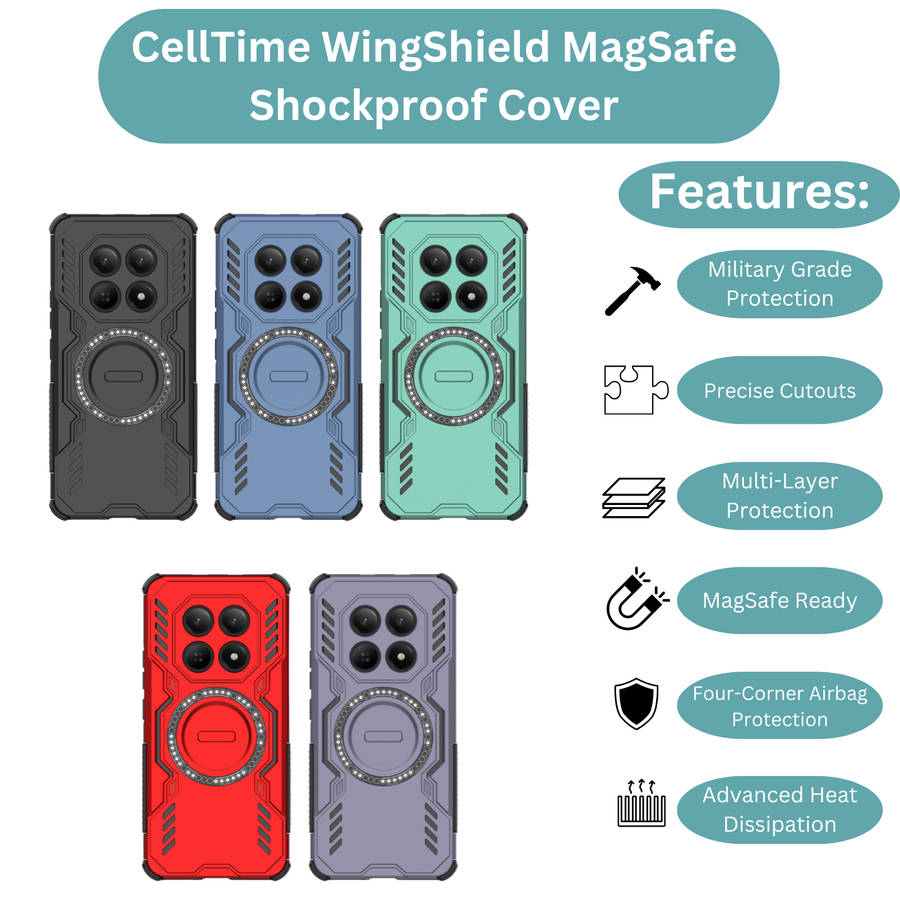 CellTime Case Compatible with Redmi Note 15 4G Wing Shield Shockproof Cover