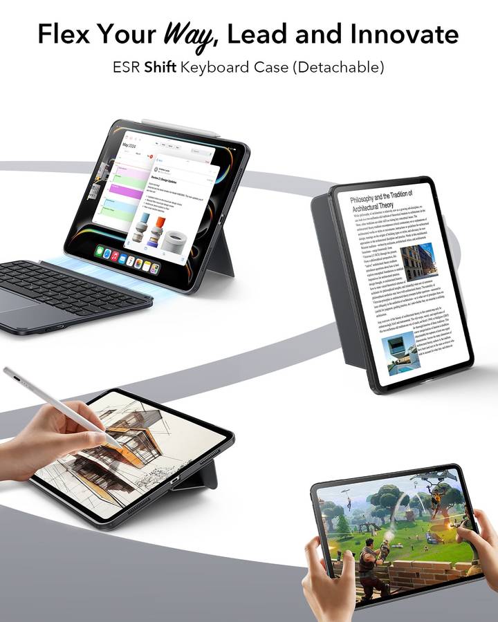 ESR Keyboard Case Compatible with iPad Air 11" (M4) 2026 Shift Cover