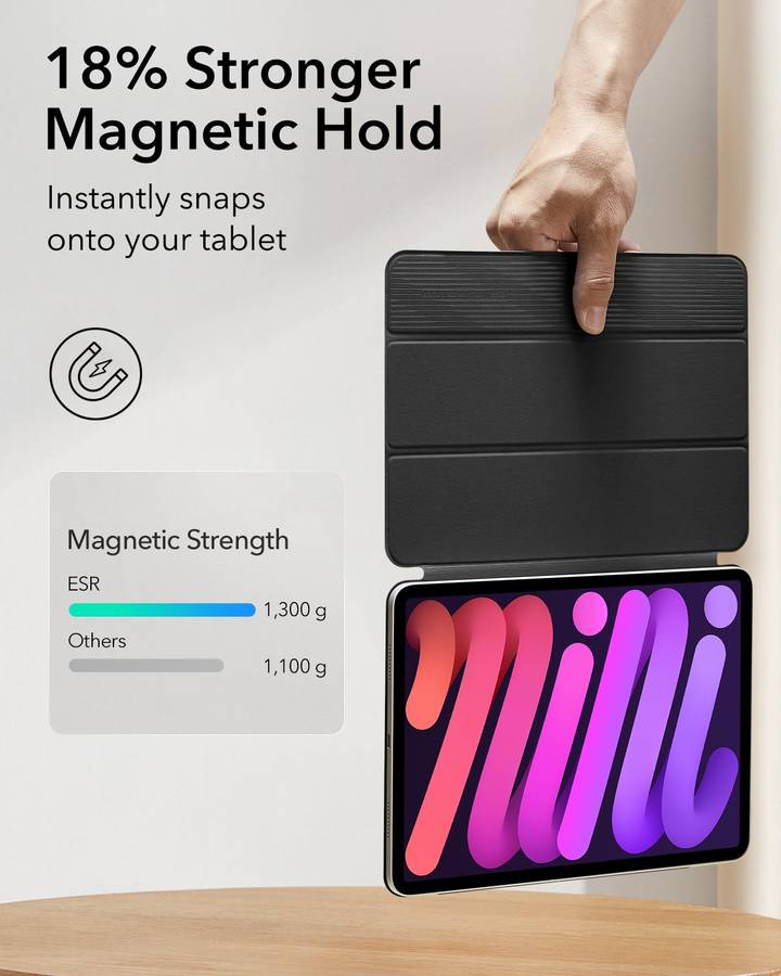 ESR iPad Mini 7 (A17 Pro) / iPad Mini 6 Rebound Magnetic Cover